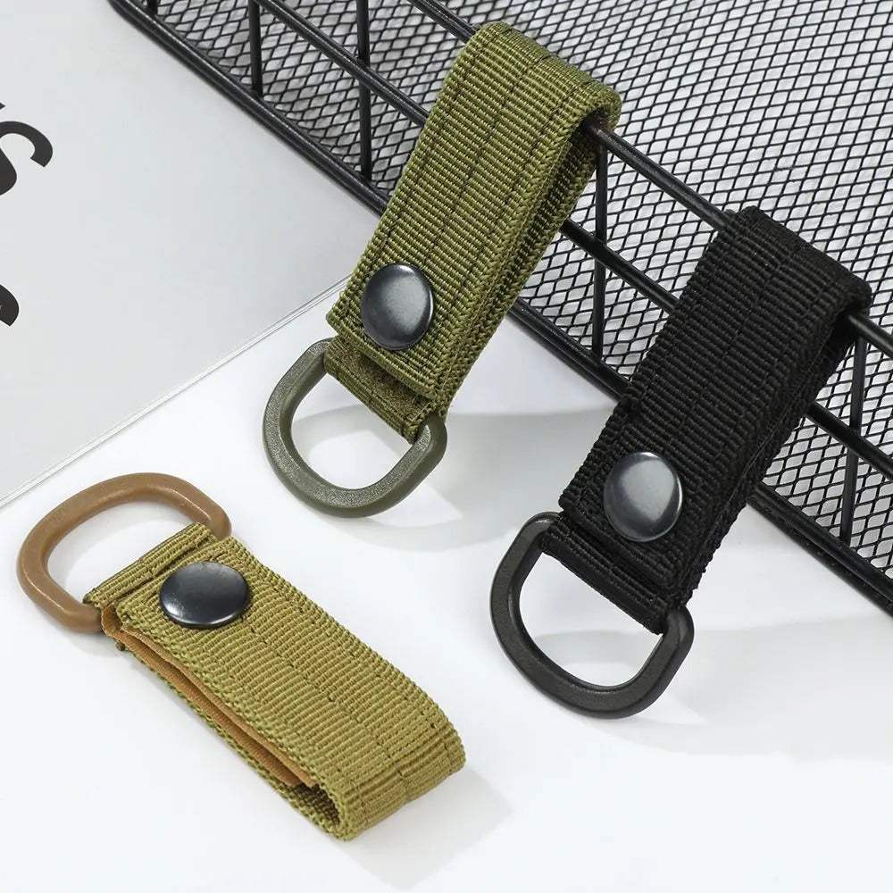 Hanging Key Hook Clip Clamp Buckle Hook Clip Nylon Webbing Molle Belt Clip Outdoor Buckle Strap Hunting Accessories Equipment