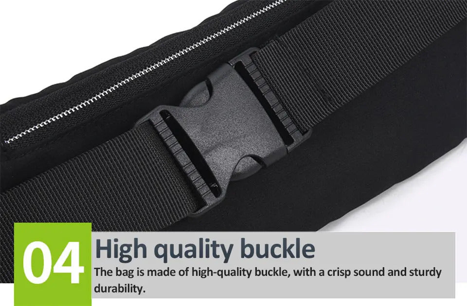 Running Waist Bag Sports Belt Pouch Mobile Phone Bag Men Women Waist Pack Lightweight Gym Sports Bag Waist Pack Adjustable Strap