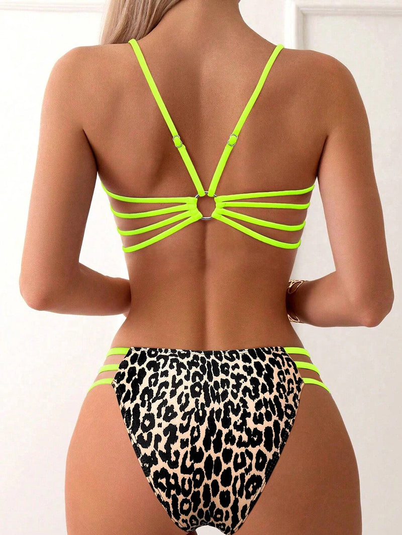 Sexy Leopard Micro Bikini 2025 Women Swimsuit Female Swimwear High Waist Bikinis Sets Brazilian Bandeau Beach Wear Bathing Suit