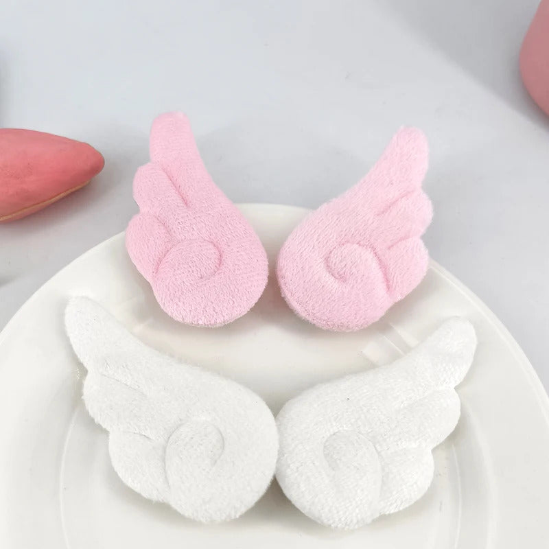 2Pcs 5cm Angel Wings Super Cute Angel Wing Plush Hairpin Girl Hair Clip Accessories Barrettes Hairgrip Headdress Headwear