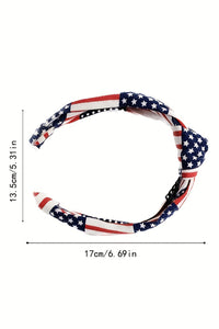 Navy Blue Flag Day Knotted Headband