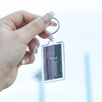 1/10pcs Transparent Photo Frame Keychain Tassels Snap-In Custom Insert Photo Acrylic Blank Keyring Clear Blank Picture Pendant