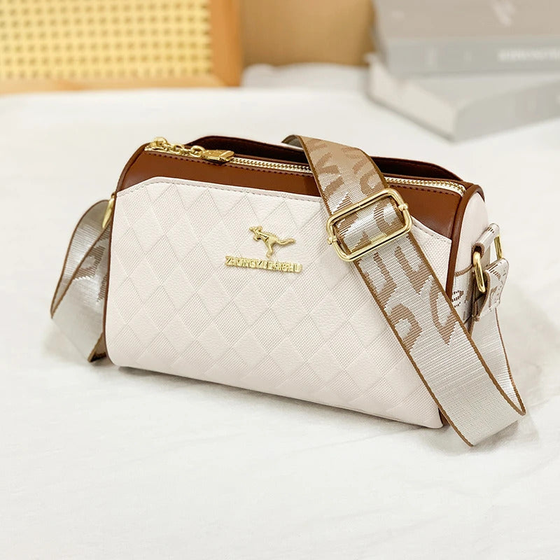 Luxury High Quality Women Messenger Bag Famous Designer Lady Shoulder Bags Fashionable Checkered Trendy Crossbody Sac A Main