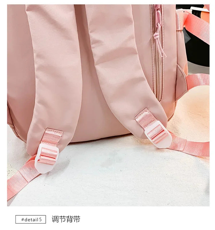 Japanese Kawaii Itabag Women New 2024 Transparent Backpack Women Large Capacity Ita Backpack School Bags For College Student JK