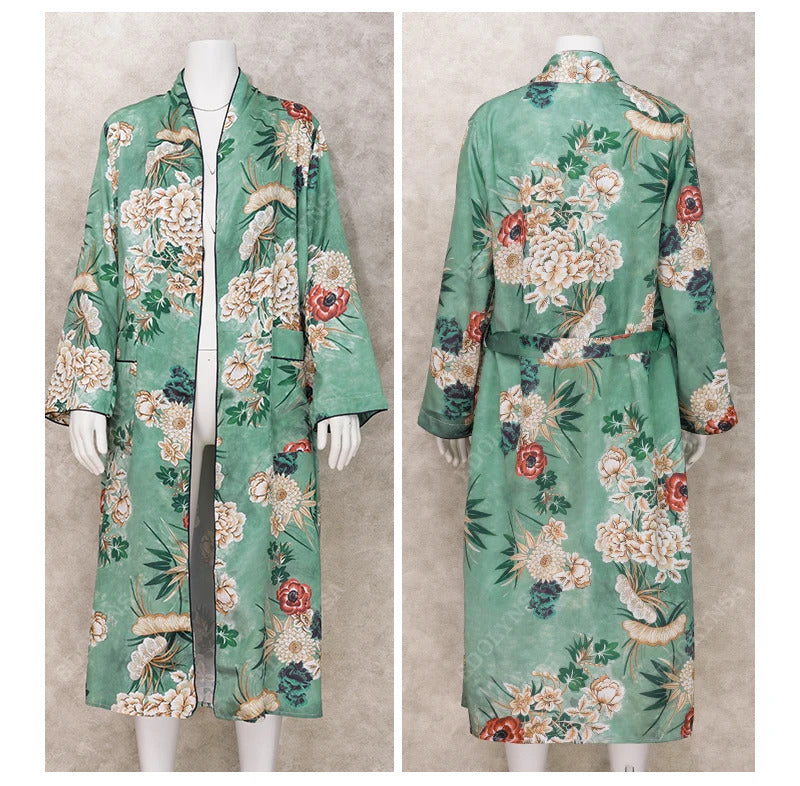 2020 Bohemian Printed Summer Beach Wear Clothes Long Kimono Cardigan Plus Size Cotton Tunic Women Tops and Blouse Shirts A147