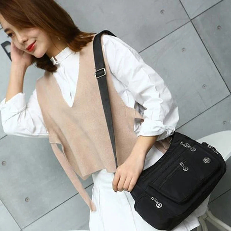 Casual Women Shoulder Messenger Bag Oxford Waterproof Zipper Handbags Package Female Large Capacity Travel Crossbody Bag