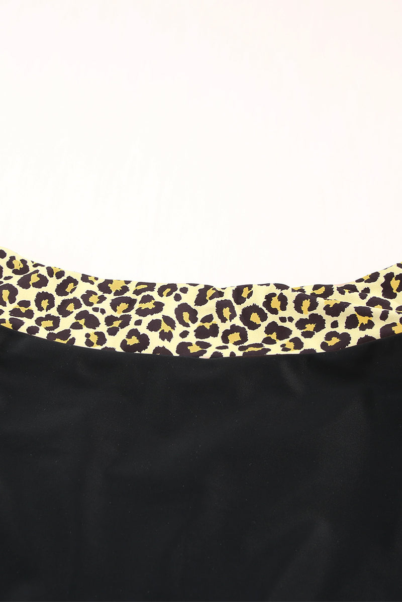 Sexy Leopard Splicing Camisole Tankini