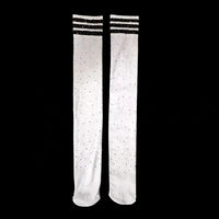 Sexy Rhinestone Lingeri Long Sock Women  Long Sock Thigh High Over The Knee Stockings sexy Lolita Ladies Girls Warm Knee Socks