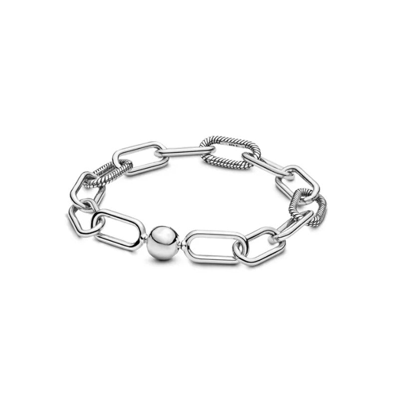 2024 Hot 925 Sterling Silver Original Me Bracelet Fit Brand Me Charm Beads Fashion Round Beads Women femme Bracelet Jewelry