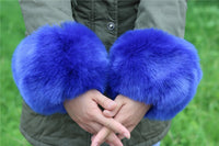 Imitation Raccoon Fox Hair Fluffy Hand Rings Fluffy Wrist Guards Women's Cuffs Imitation Rabbit Fur Bracelets Cuffs Wrist Covers