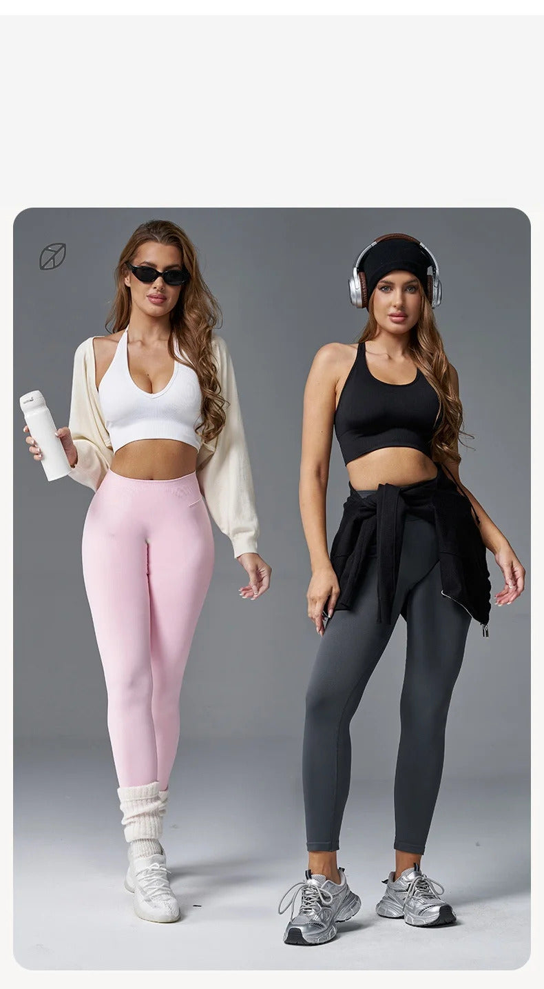 Peach Hip Tight High Waist Yoga Pants Hip Lifting Running Fitness Seamless Leggings Thick Sports Cycling Pants Quick Drying