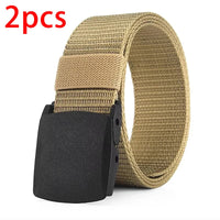 Men's Belt Outdoor Casual Canvas Belt Metal Free Training Nylon Tactical Belt With Pants Jeans Belt Sports Belts For Men Women