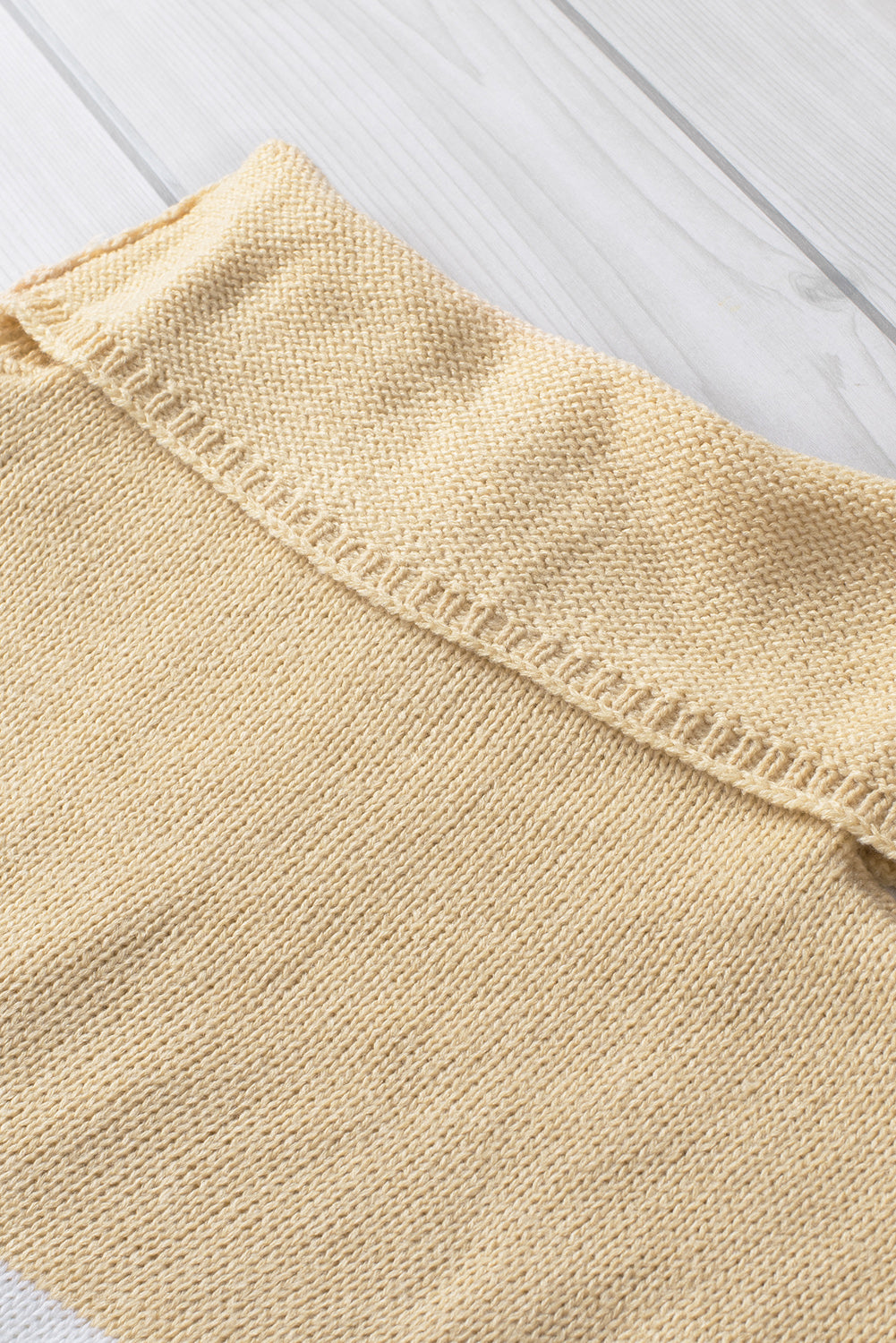 Khaki Colorblock Turtleneck Loose Knitted Sweater