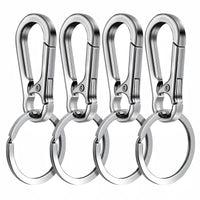 4Pcs Carabiner Clip Keychain Metal Carabiner Shape Key Ring Keyring Key Holder Clips Hook Holder Organizer for Car Keys Finder f