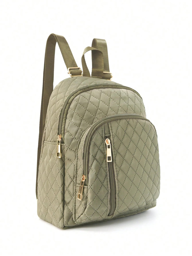 Quilted Pattern Classic Backpack