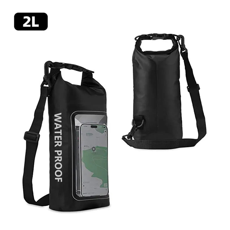 2L Dry Bag Touch Screen Waterproof Bags For Trekking Drifting Rafting Surfing kayak Outdoor Sports Bags Camping Equipment XA394Q