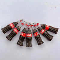 10Pcs/Pack resin  Pendants Charm Mini Drink Bottle Shape Pendant For DIY Jewelry Makeing Necklace Bracelet Accessories