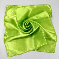 Fashion Solid Women Square Scarf Fake Imitated silk Wraps Elegant Floral Spring Summer Head Neck Hair Tie Band kerchief