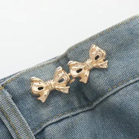 Removable Waist Tightening Buckle Invisible Snap Button Brooch Jewelry Jeans Pant Clothing Waist Buckle Waistband Adjust Tool