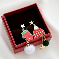 New Trendy Statement Christmas Tree Earrings For Women Santa Claus Snowman Drop Earrings Jewelry Girls Christmas Gifts Wholesale