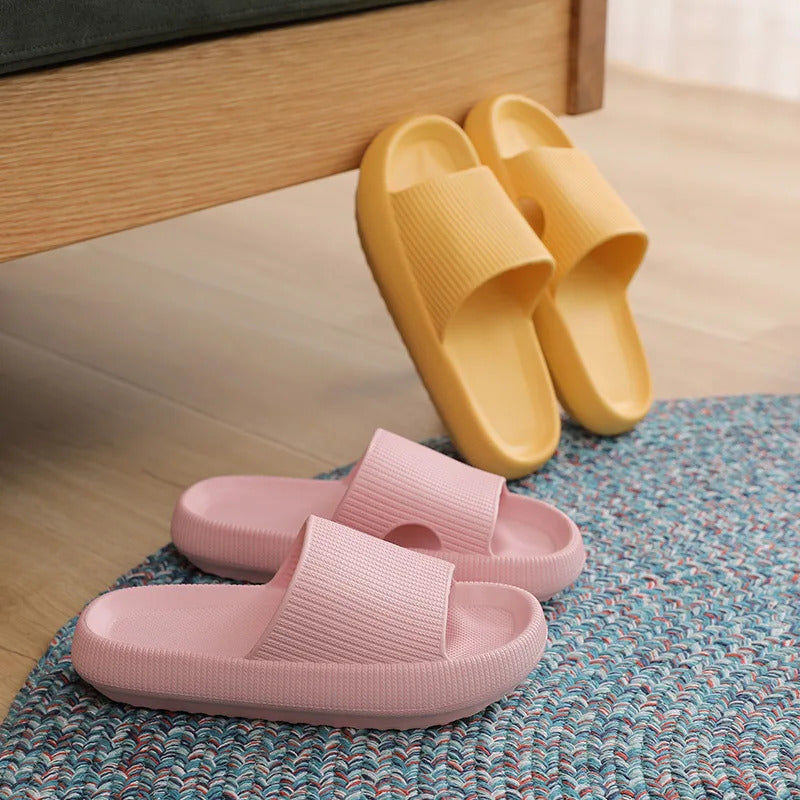 Women Thick Platform Cloud Slippers Indoor Home Eva Soft Sole Pillow Slides Sandals Woman 2023 Summer Non Slip Beach Flip Flops