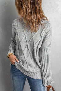 Wine Oversize Thick Pullover Sweater