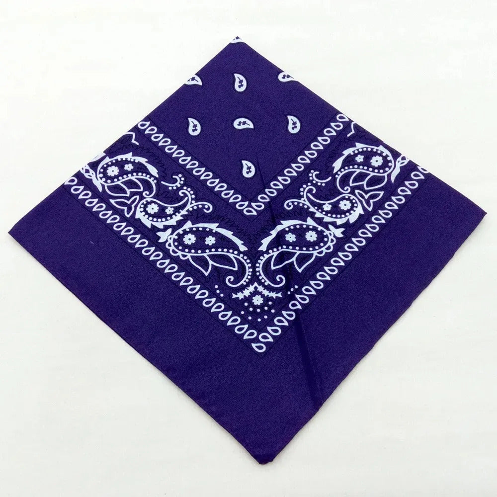 Unisex Men Women Bandana Hairband Cowboy Mens Biker Sports Headwear Wrist Hairwrap Single Sided Head Wrap Scarf Paisley