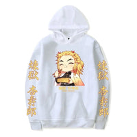 Japan Anime Demon Slayer Kawaii Rengoku Kyoujurou Graphic Print Men Women Autumn Winter Harajuku Sweatshirt Plus Size Hoodie