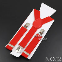 New Candy Color Adjustable Suspenders Elastic Leather Y-Back Braces Straps For Men Women Kids Pants Shirt Girl Skirt Accessories