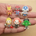 10pcs Anime Cartoon Charm for Jewelry Making Necklace Earring Keychain Phone Pendant Diy Accessories Alloy Metal Black Plated