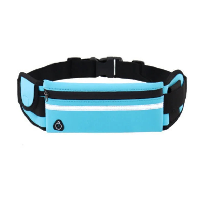 Outdoor Sports Waterproof Reflective Strip Waist Bag Mobile Phone Cycling Fitness Running Waist Bag Adjustable Elastic Strap