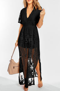 Udressshop Women's Floral Lace Maxi Dress