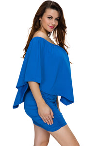 Udressshop Women Multiple Dressing Layered Mini Poncho Dress